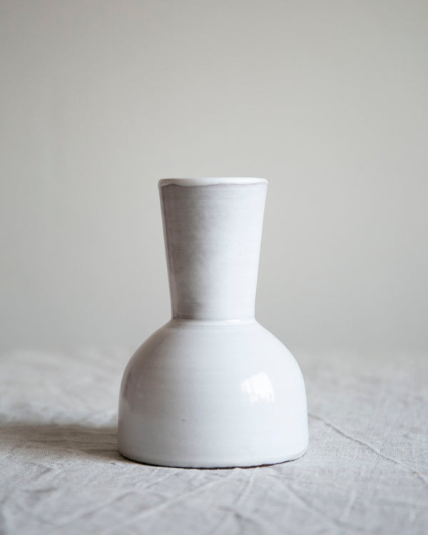 Keramik Vase in Weiß