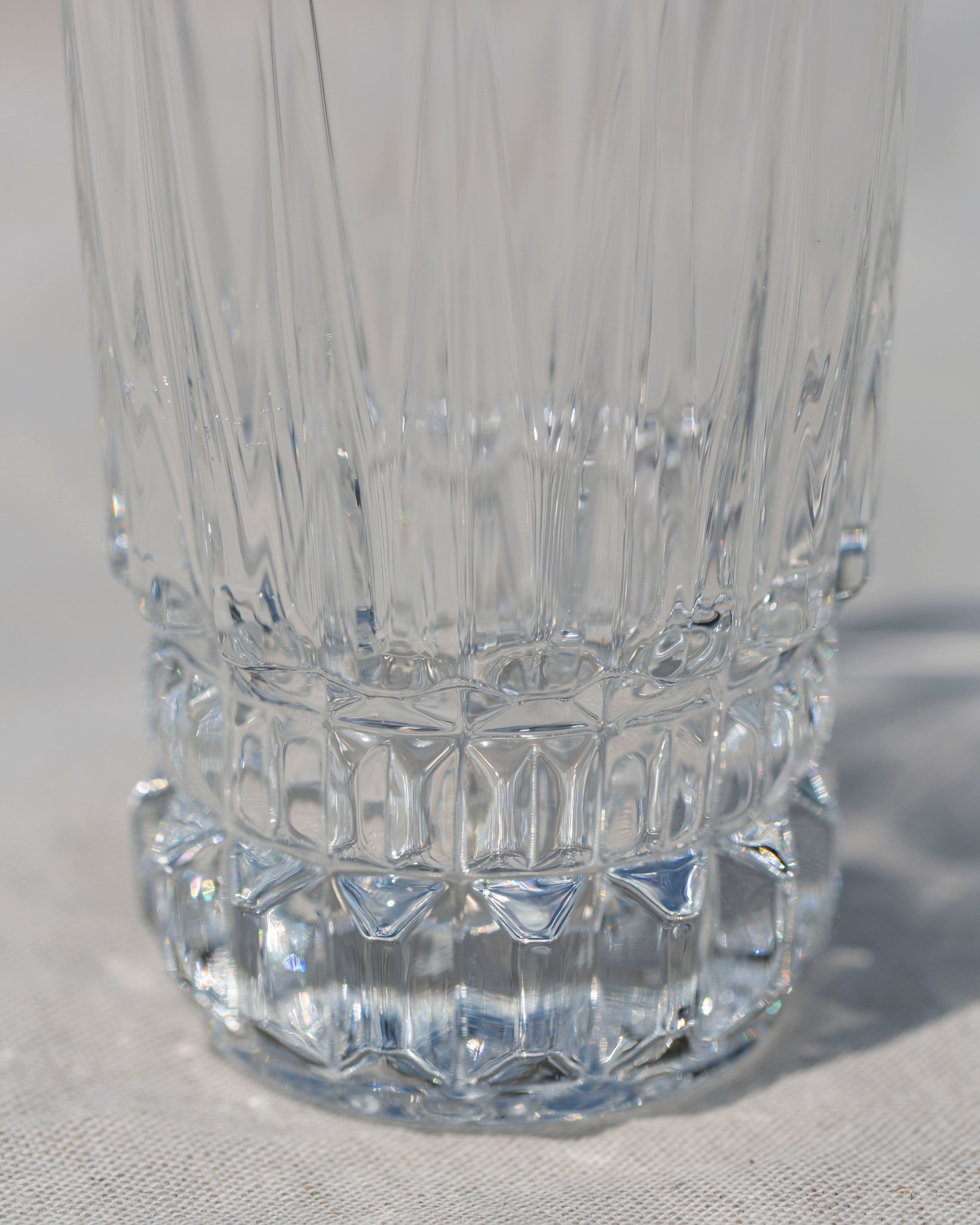 6x Edle Kristall Wassergläser
