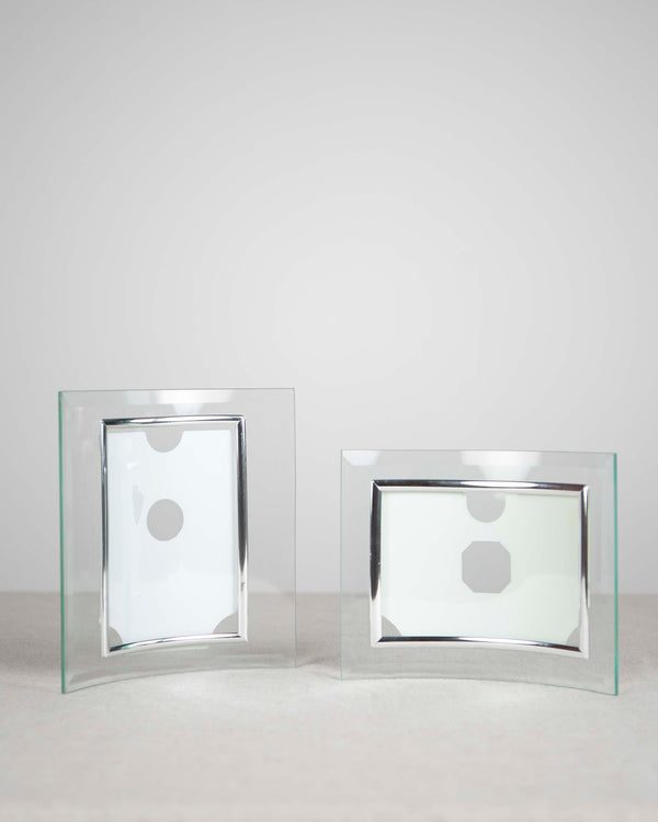 Set aus zwei Glas Bilderrahmen