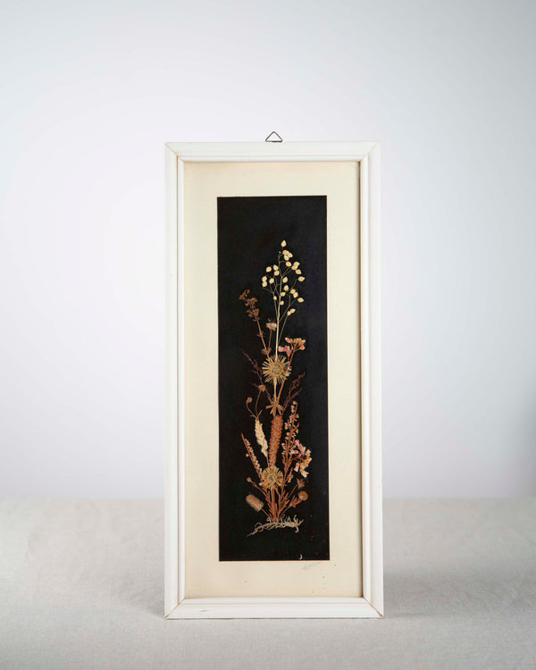 Gepresste Blumen Bilderrahmen aus Holz Vintage