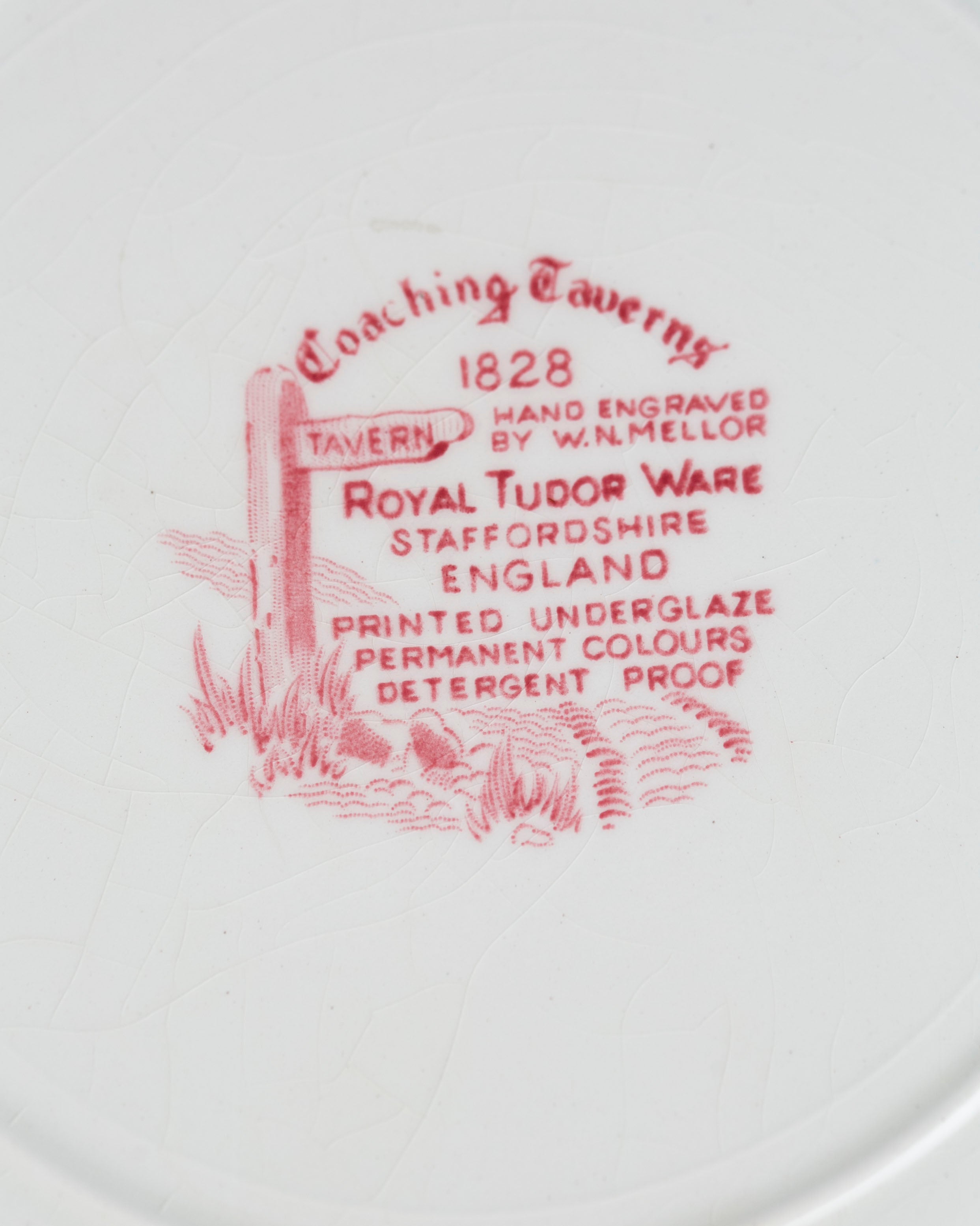 5x Royal Tudor Keramik Teller