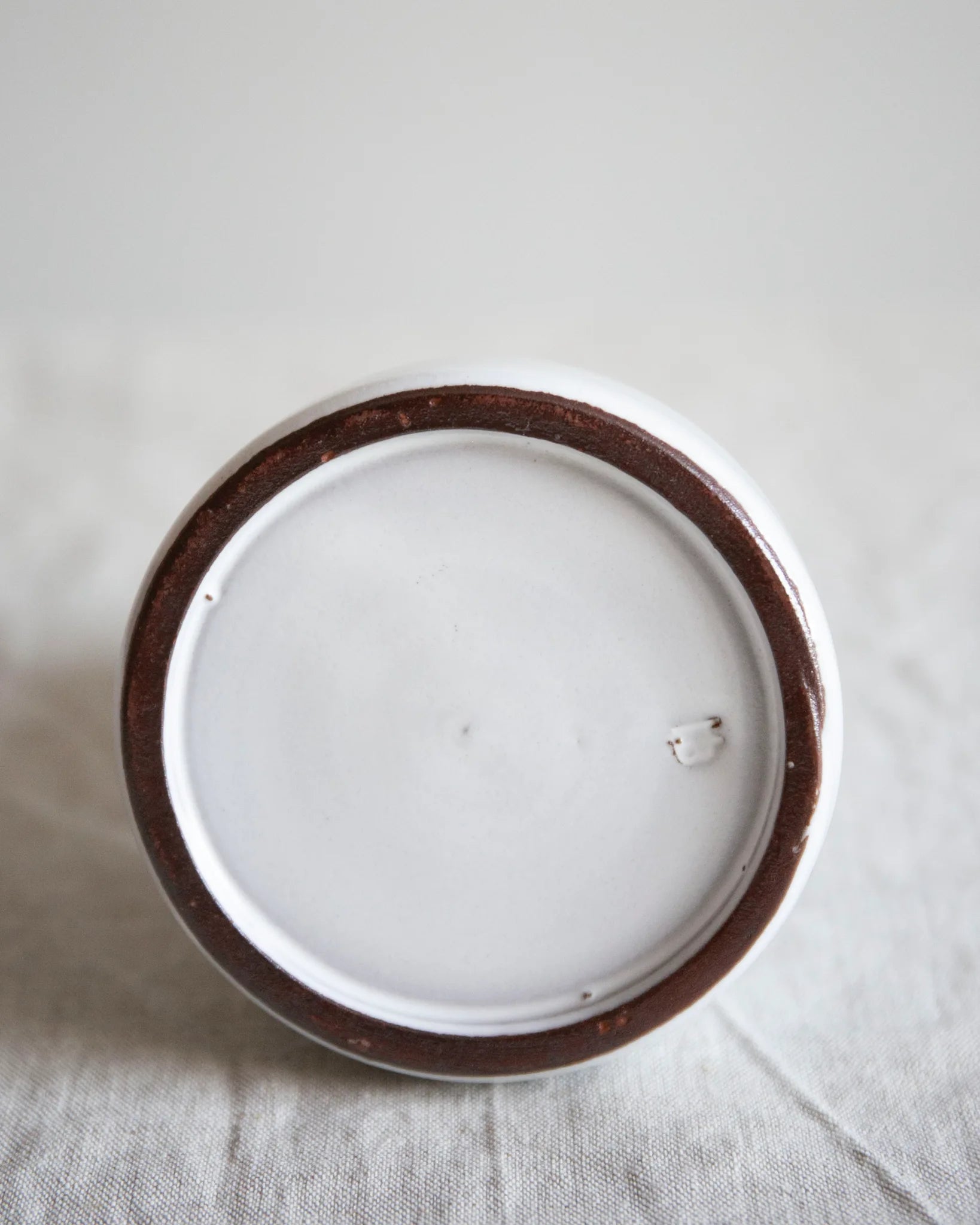 keramik-vase-vintage-weiß-grau-klein-blumenvase