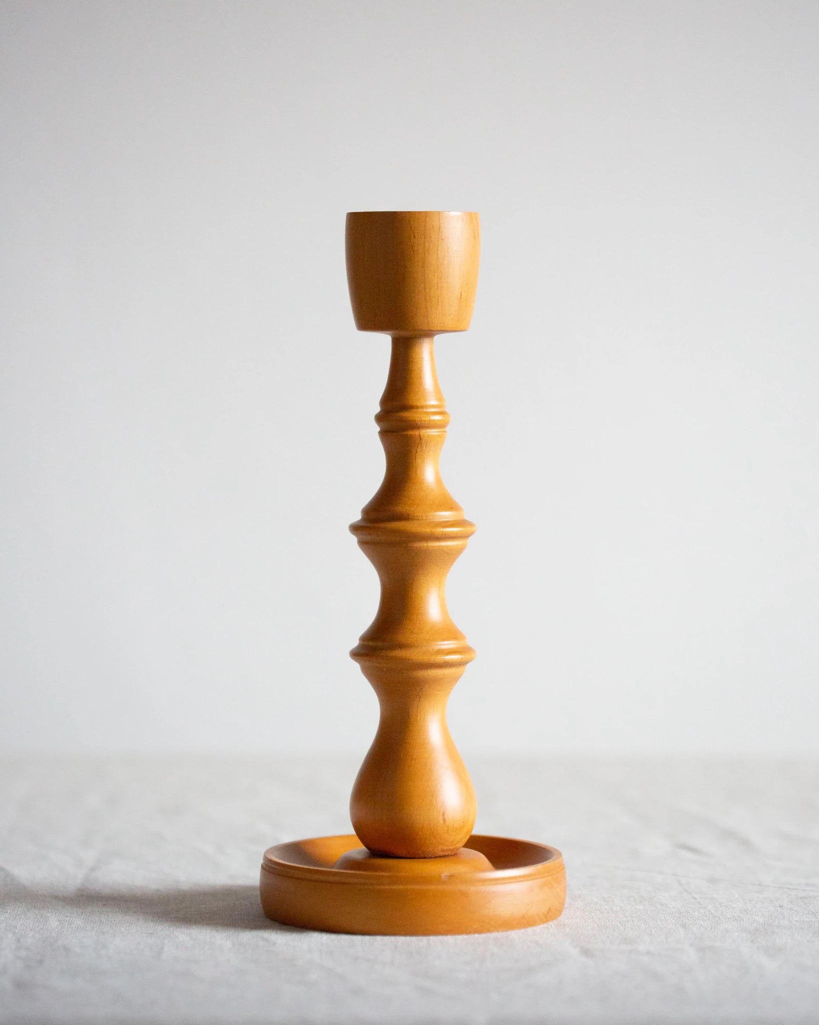 kerzenhalter-holz-gedrechselt-vintage-kerzenständer