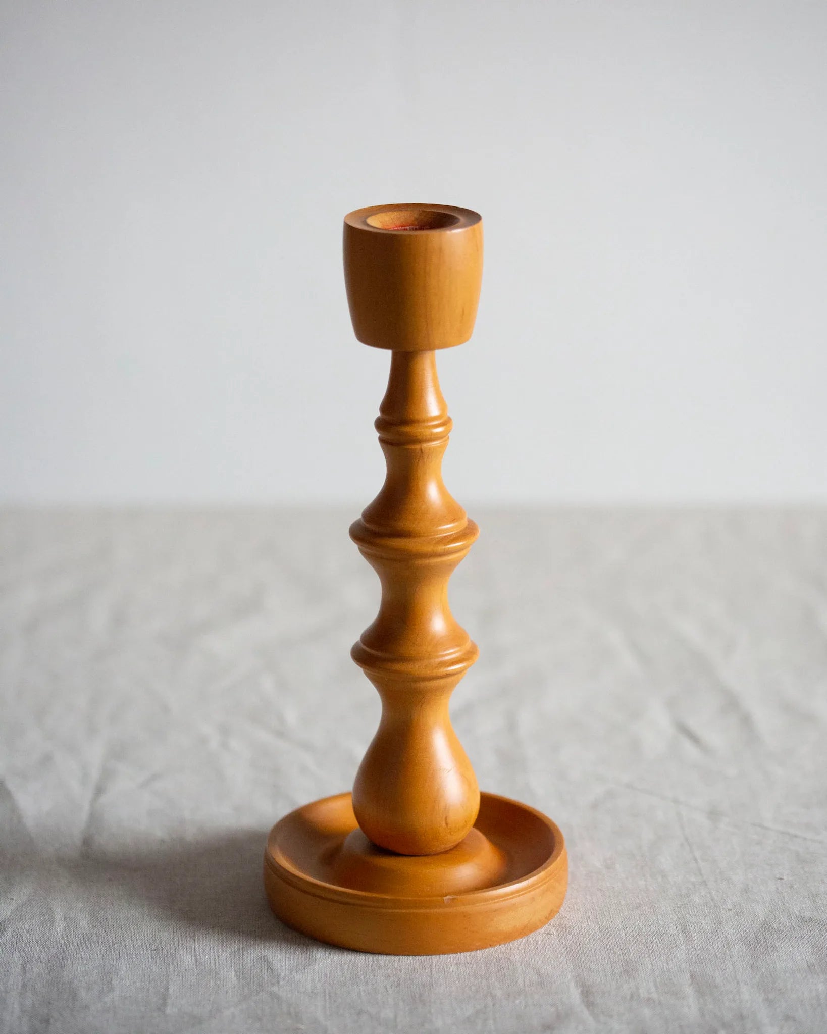 kerzenhalter-holz-gedrechselt-vintage-kerzenständer