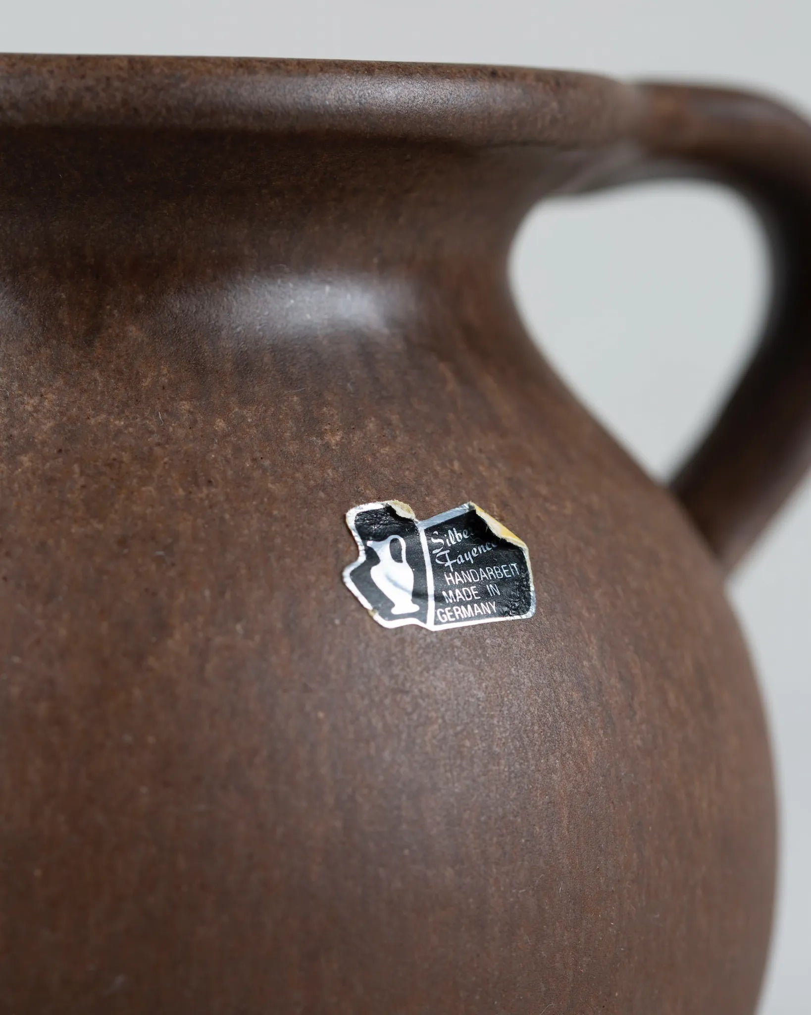 silberdistel-keramik-kanne-krug-ton-braun-made-in-germany-vintage