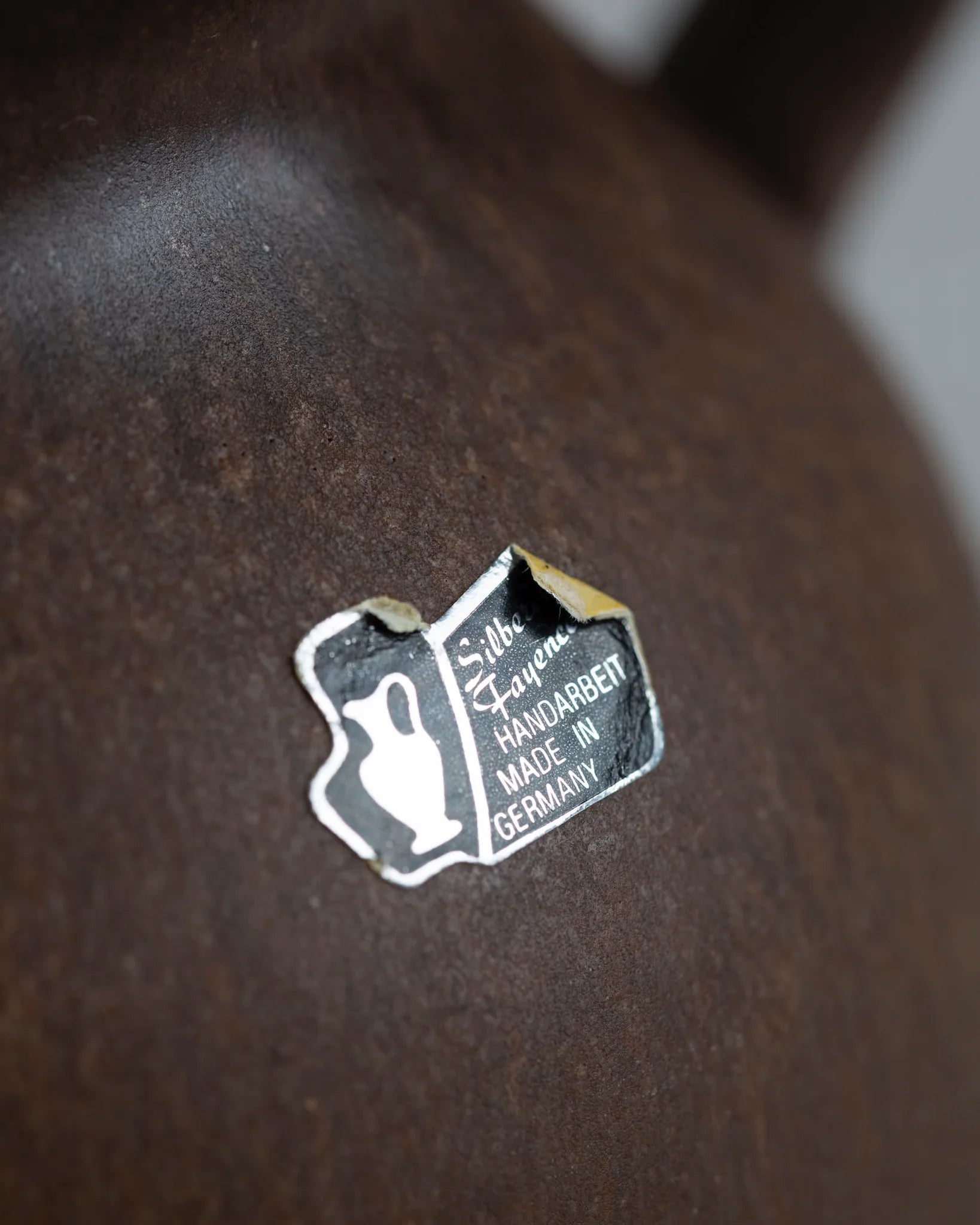 silberdistel-keramik-kanne-krug-ton-braun-made-in-germany-vintage