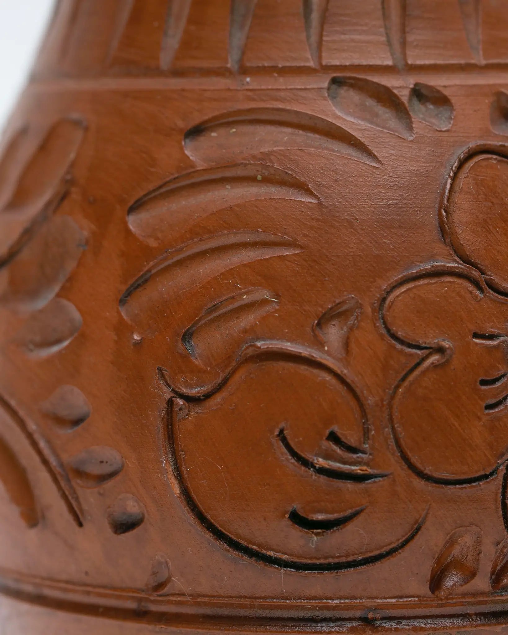 vase-handmade-keramik-ton-gravur-vintage