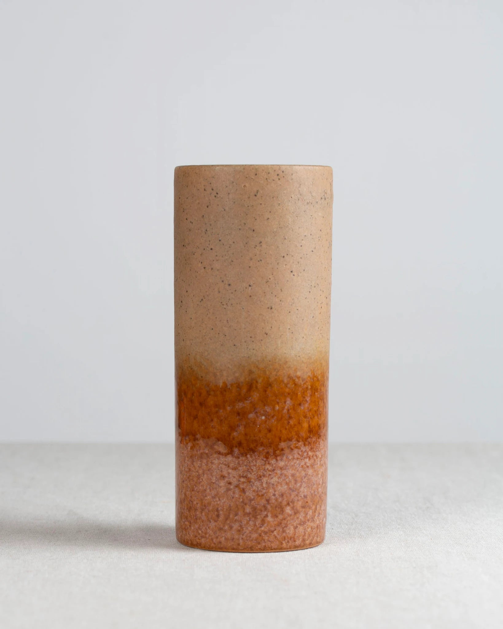vase-keramik-braun-verlauf-keramikvase-ton-vintage