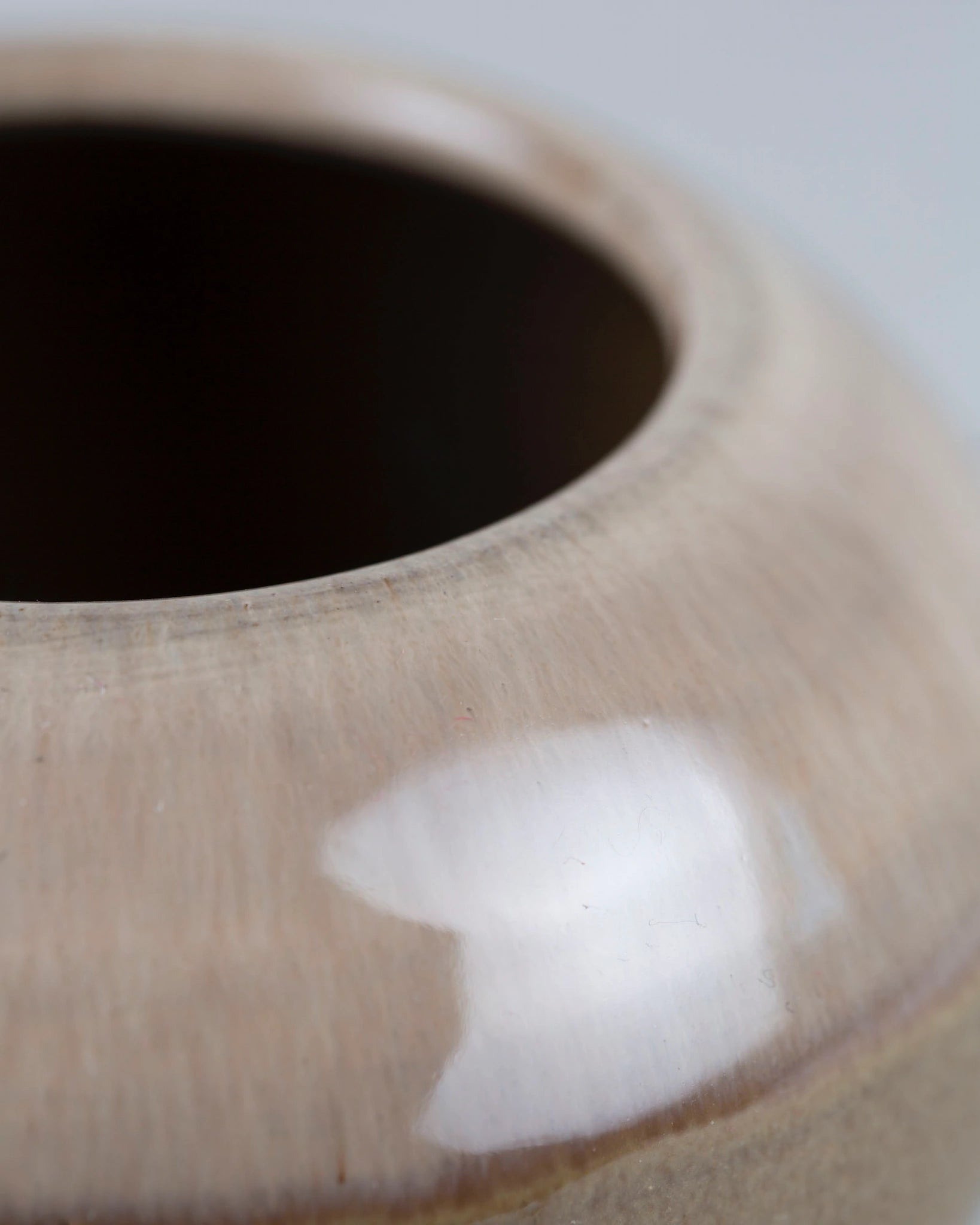 vase-verlauf-braun-keramik-vintage-bauchig
