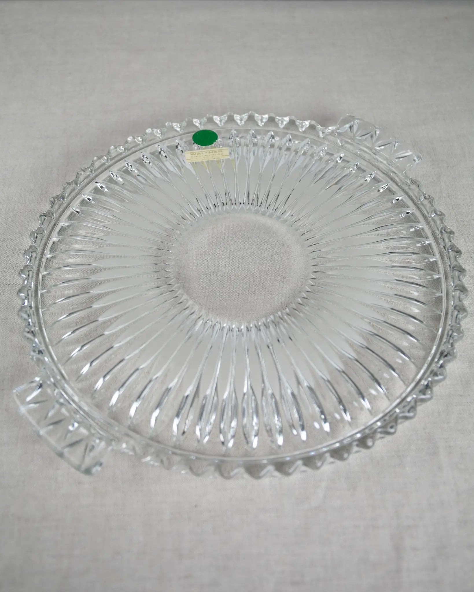 walther_glas_tortenplatte_kuchenplatte_kristallglass_vintage_transparent