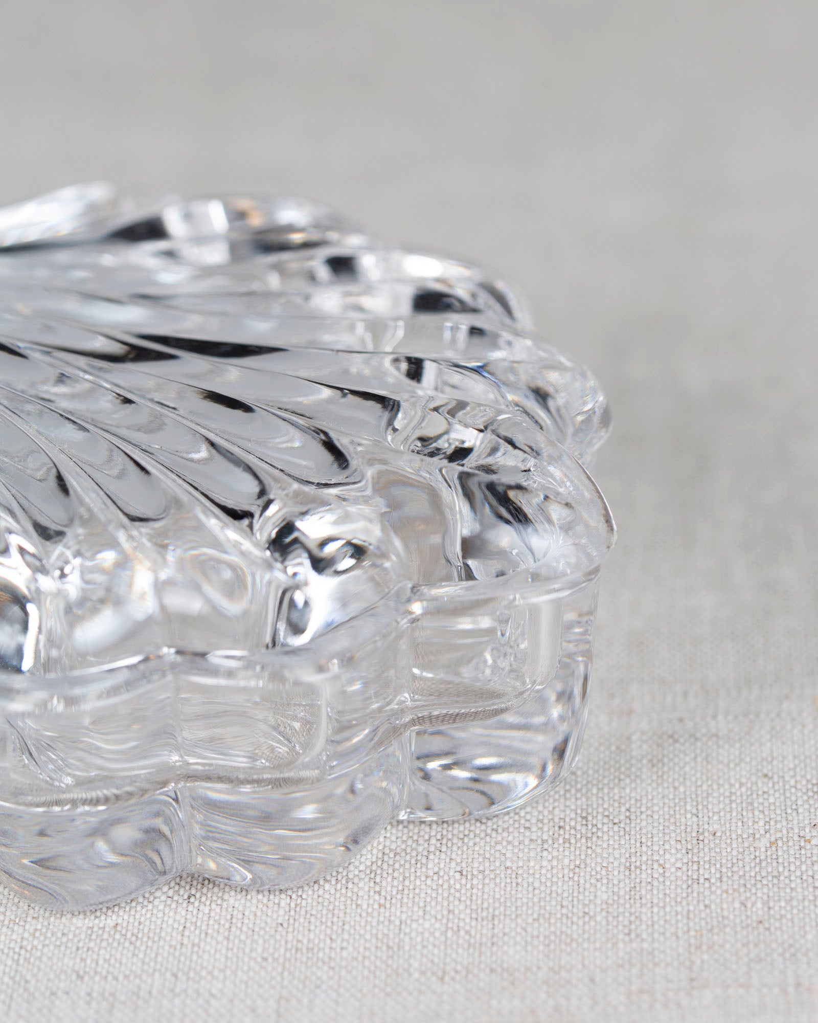 Art Deco Schmuckdose aus Glas