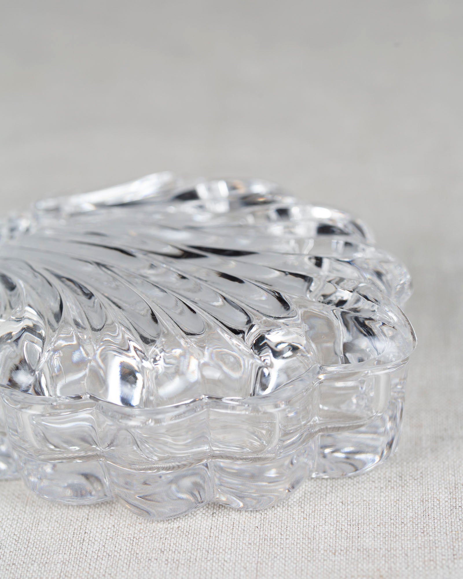Art Deco Schmuckdose aus Glas