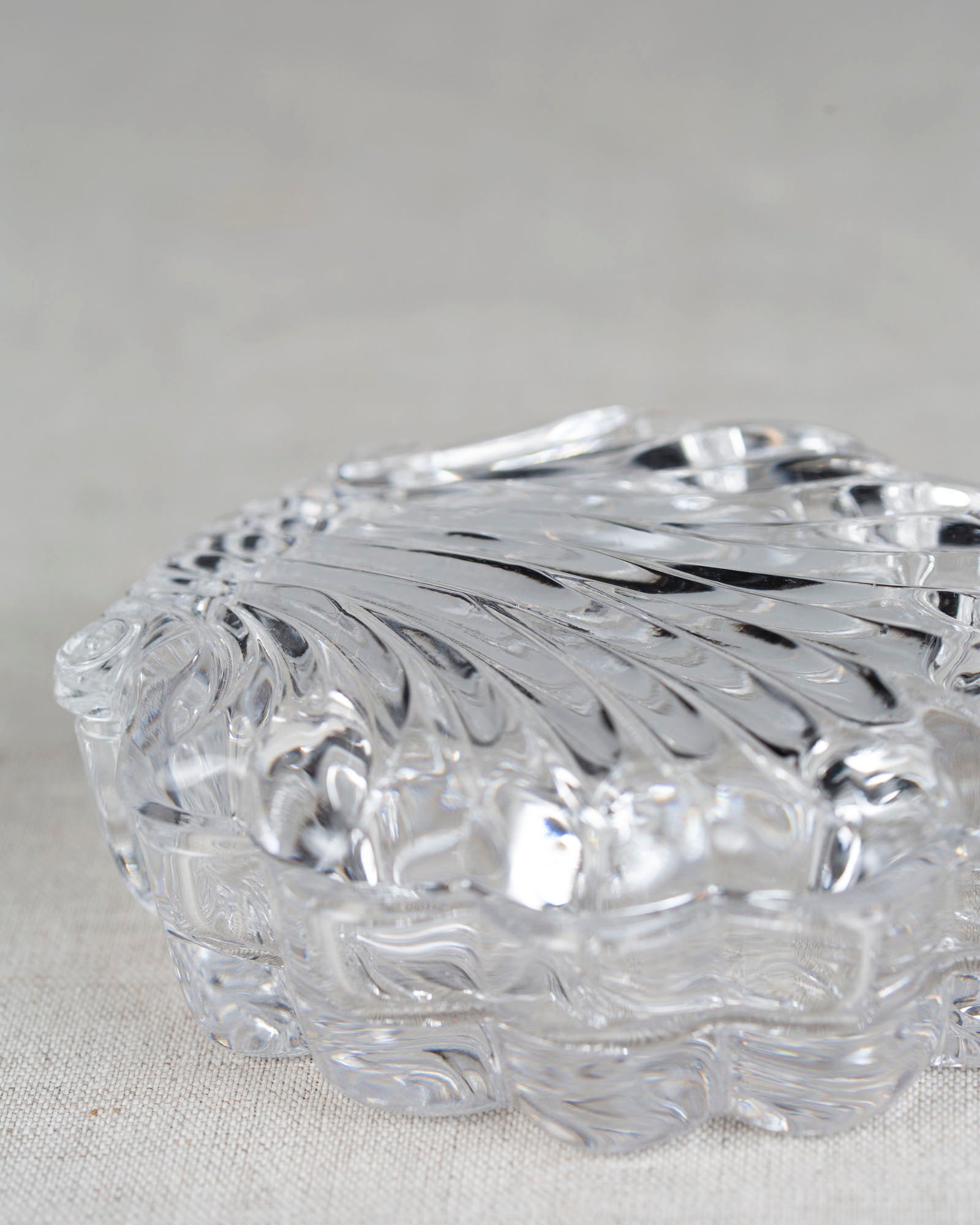 Art Deco Schmuckdose aus Glas
