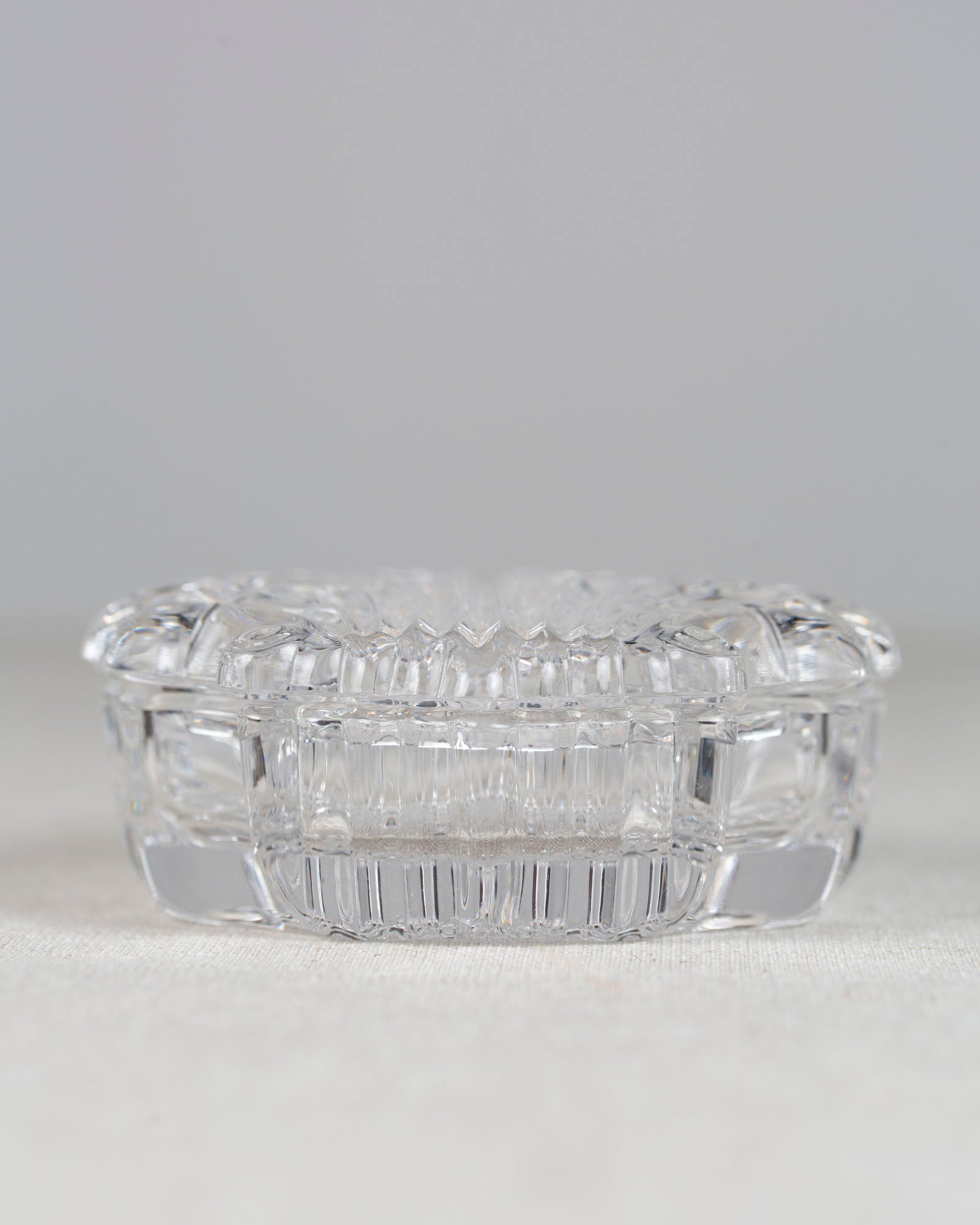 Art Deco Schmuckdose aus Glas