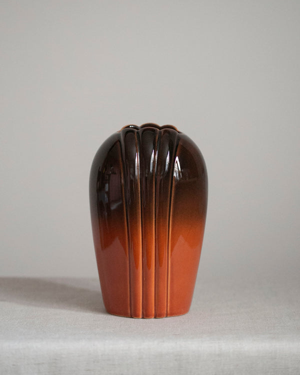 60er Vintage Vase aus Keramik im Art Deco Stil 60er Jahre Blumenvase