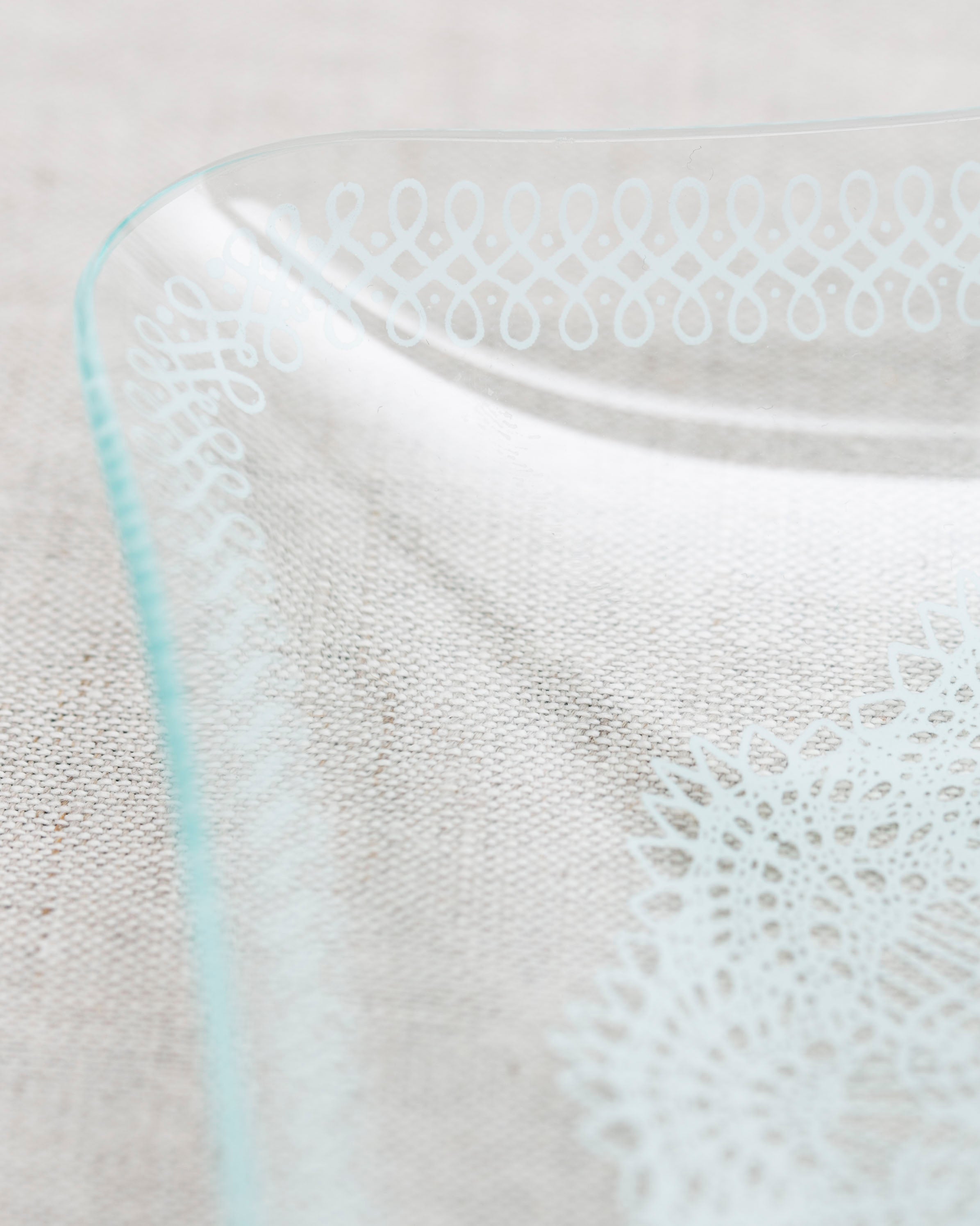 Boho Snack Schale aus Glas