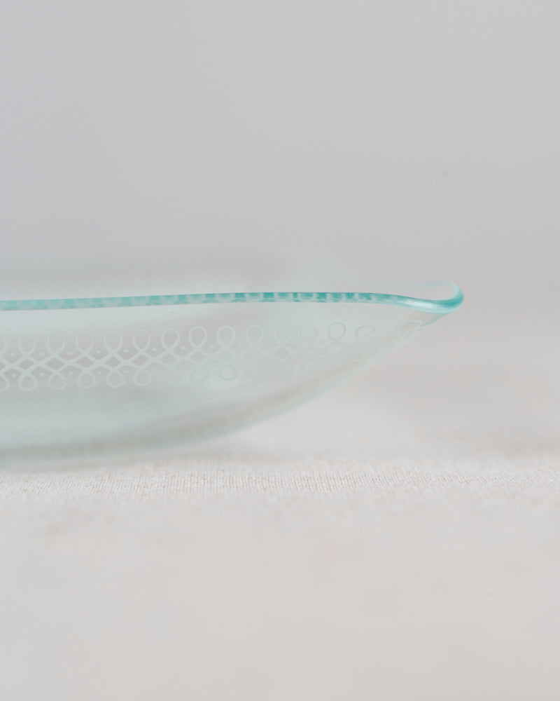 Snack Schale aus Glas von Glaswerk Olbernhau