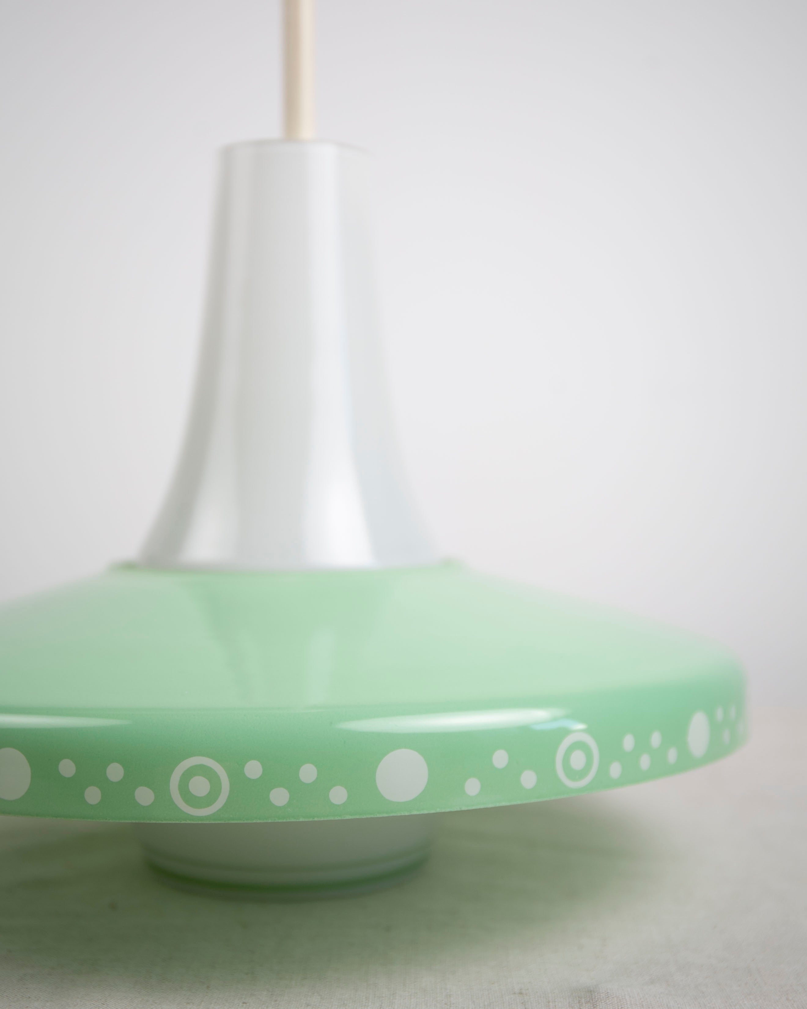 Vintage Pendelleuchte aus Glas