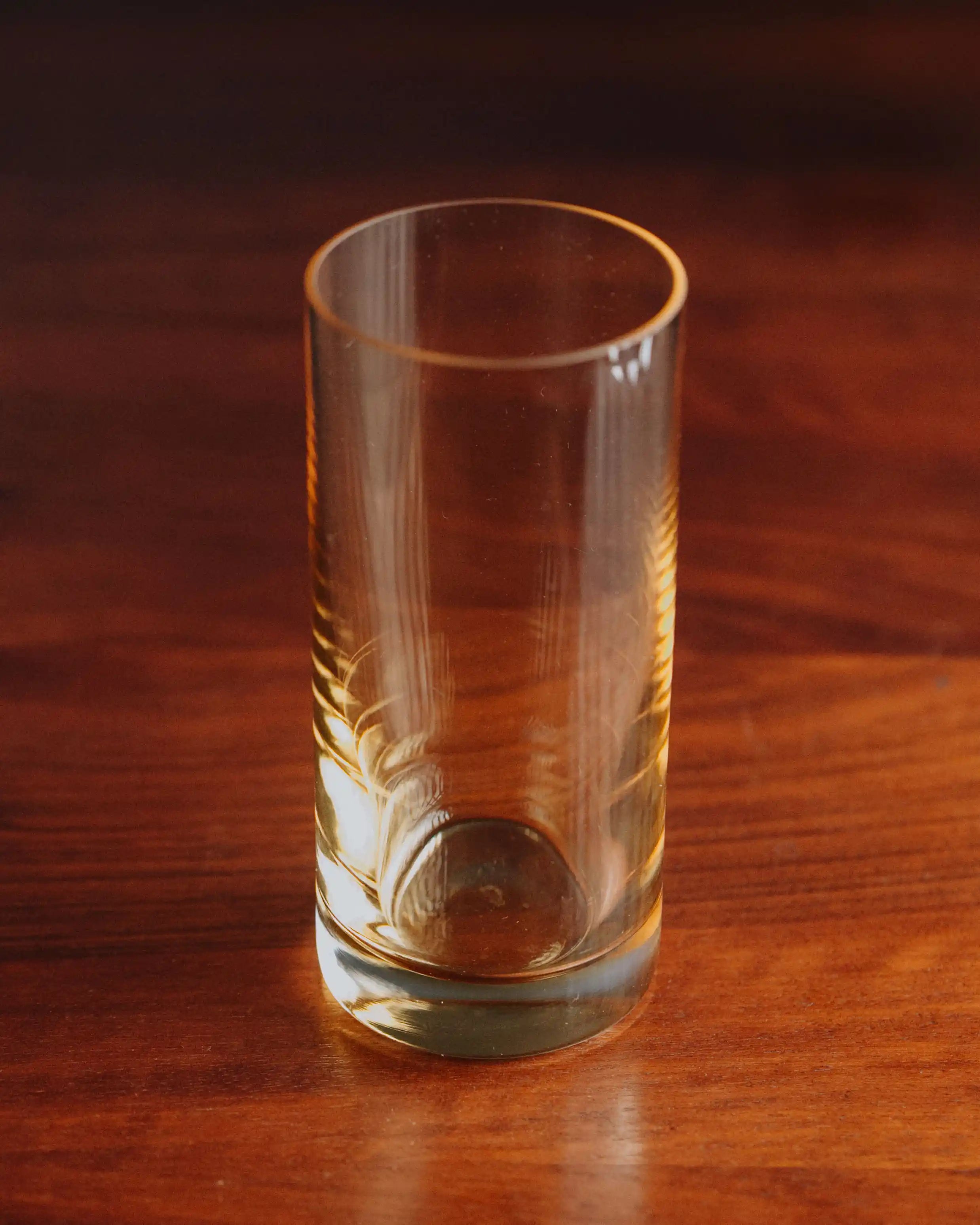 Bernsteinfarbene Trinkgläser aus Glas 4er-Set