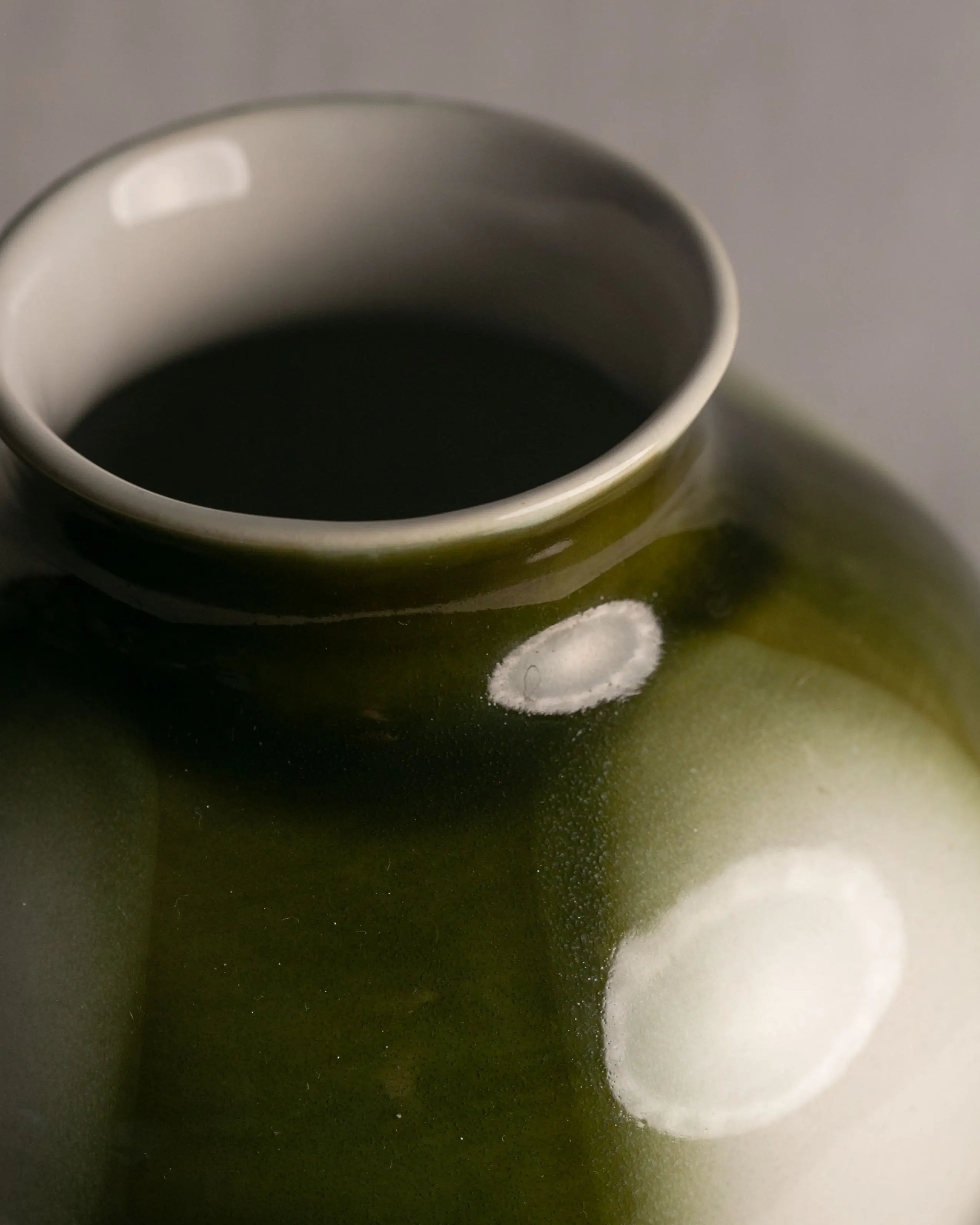 Midcentury Vase aus Keramik in grün von Ditmar Urbach