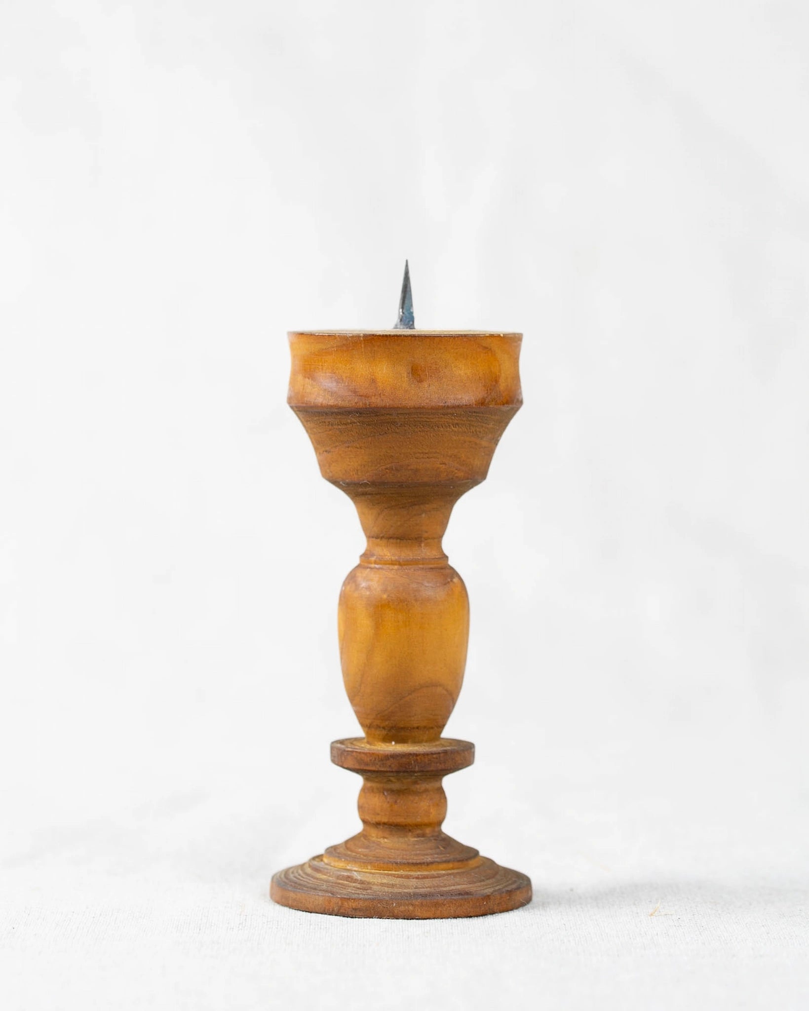 kerzenständer-gedrechselt-holz-kerzenhalter-vintage