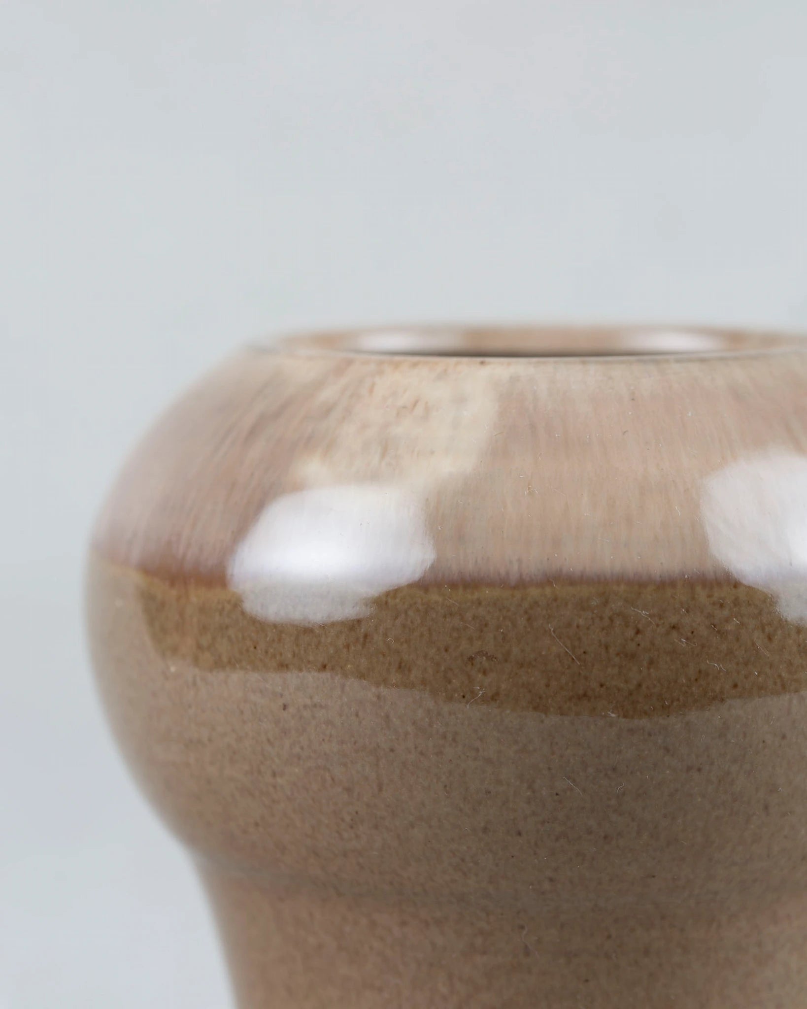 vase-verlauf-braun-keramik-vintage-bauchig