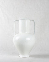 Graue Keramik Vase mit Henkeln