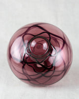 Ballonvase aus Rauchglas in lila