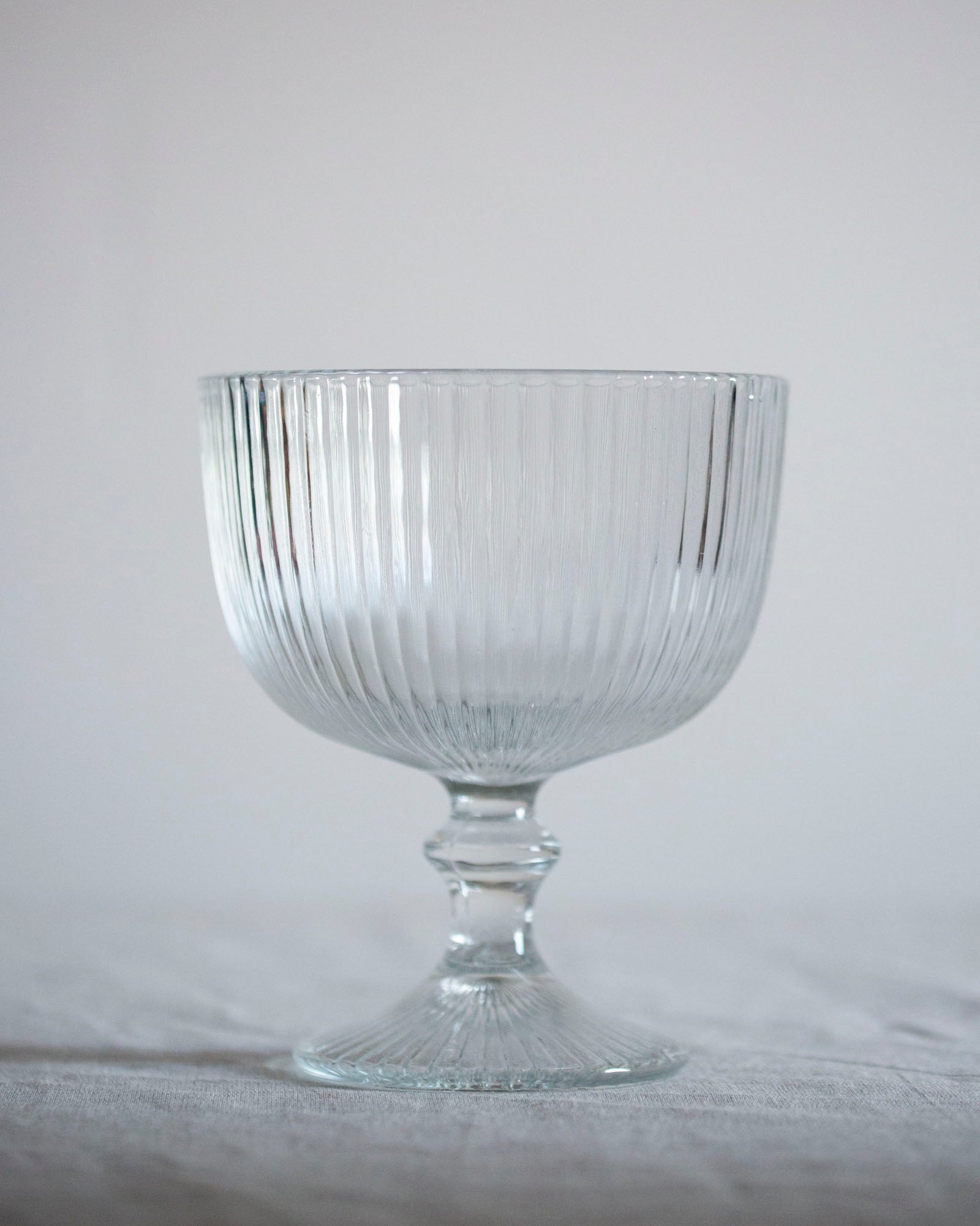 Ripple Glas Schale mit Fuß