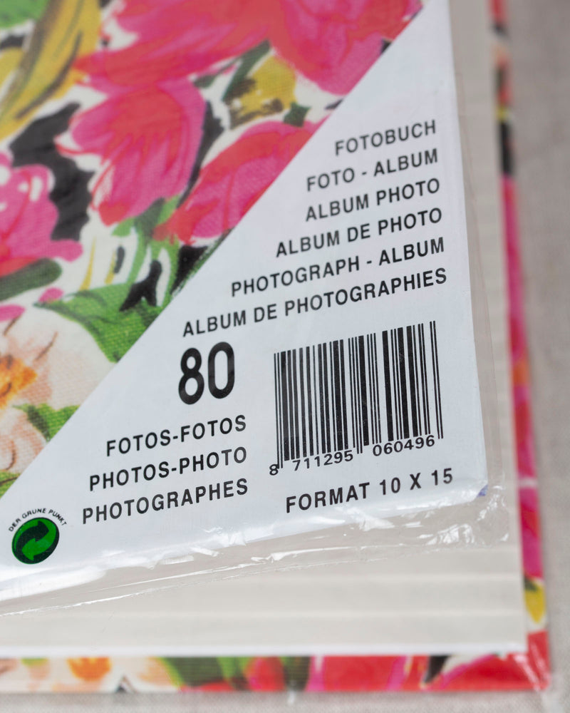 Geblümtes Fotoalbum für 80 Fotos in 10x15 cm