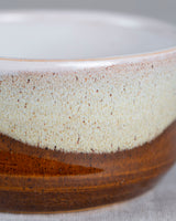 Vintage Keramik Schalen in Braun 4 Stk. mit schönem Verlauf