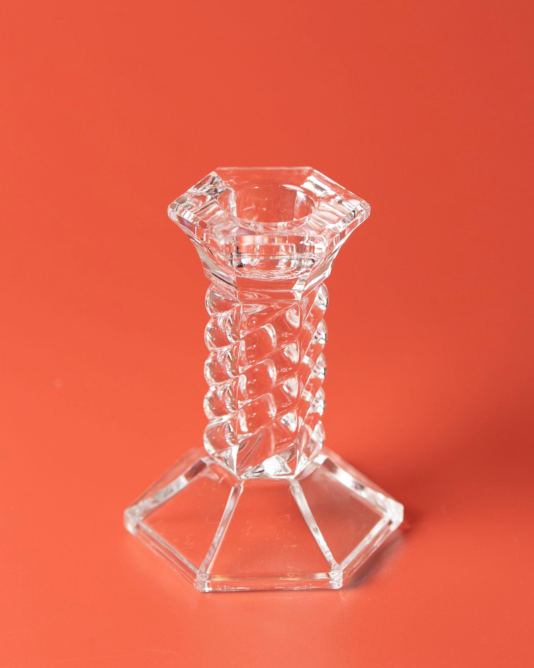 Edler Kerzenständer aus Glas