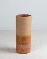 Braune Vase aus Keramik im Fat Lava Look