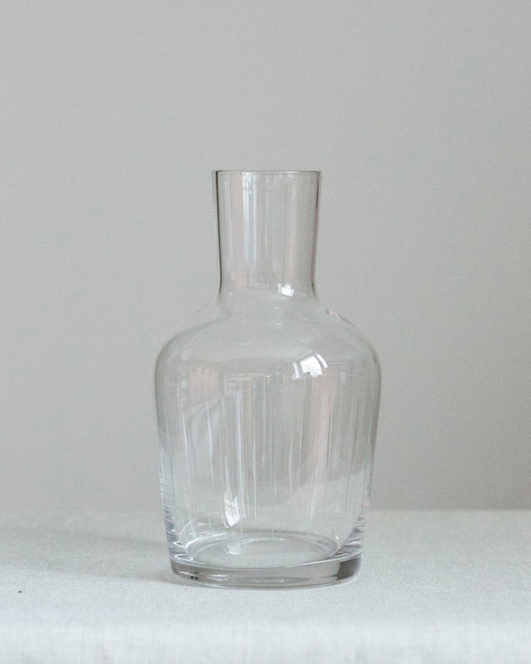 Gestreifte Blumenvase aus Glas