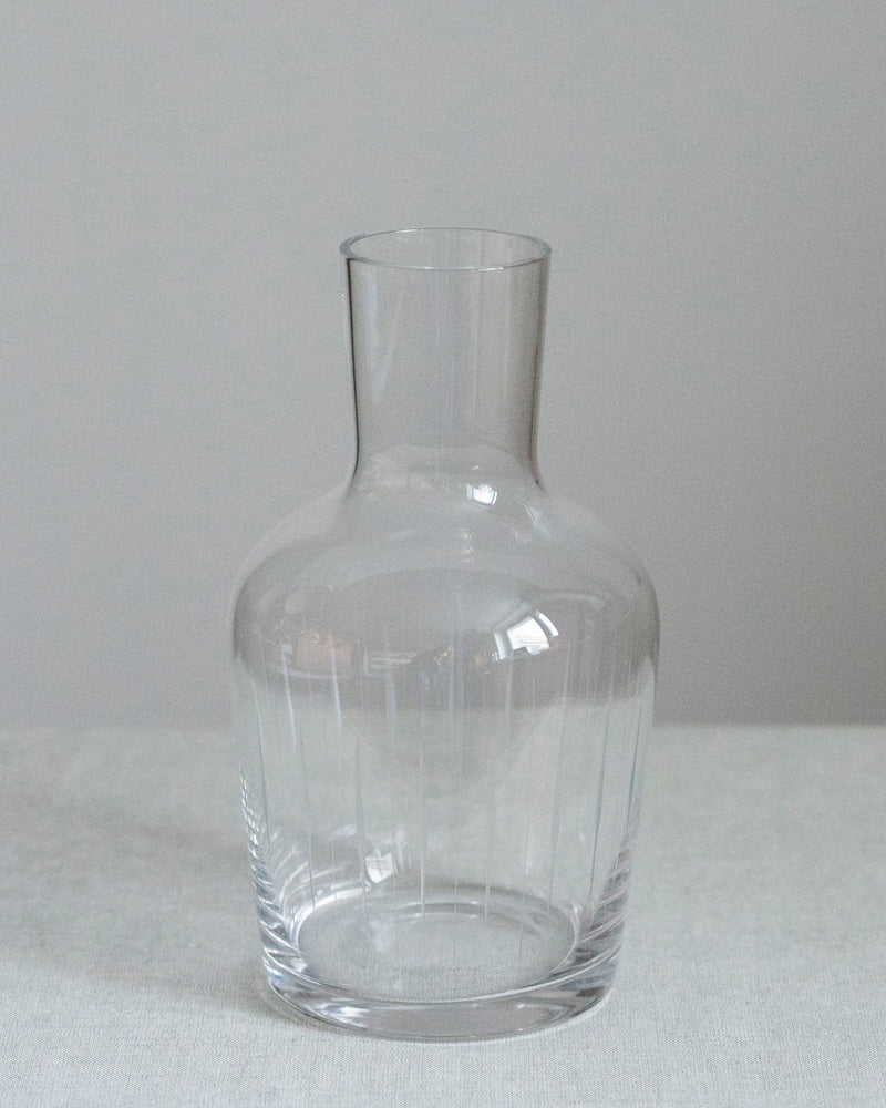 Gestreifte Blumenvase aus Glas
