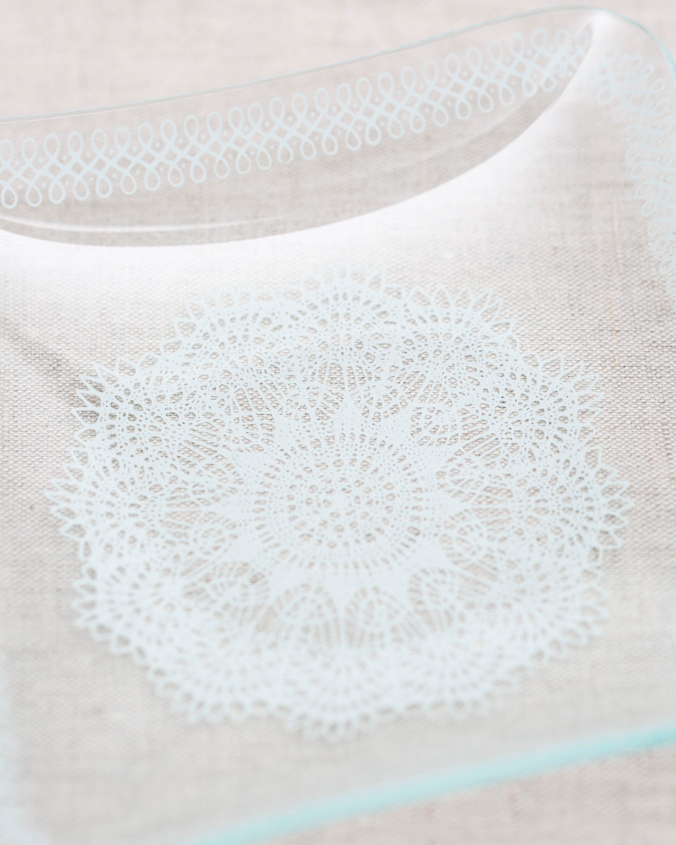 Boho Snack Schale aus Glas