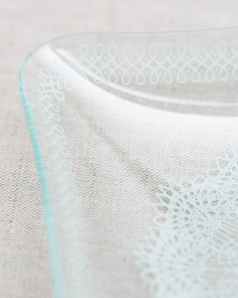 Boho Snack Schale aus Glas